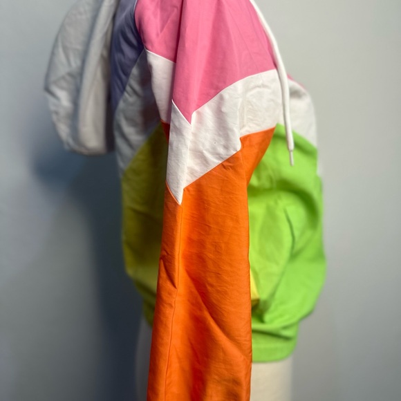Kids Retro Windbreaker Colorful Zip Up - Picture 4 of 7